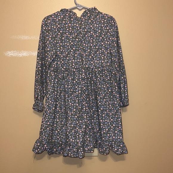 Girls floral, long sleeve dress - Picture 2 of 3